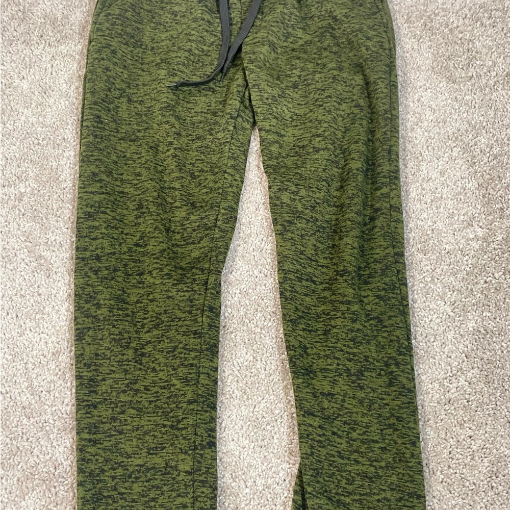 Youth Green Jogger Pants... thick material, drawstring waist..great condition!